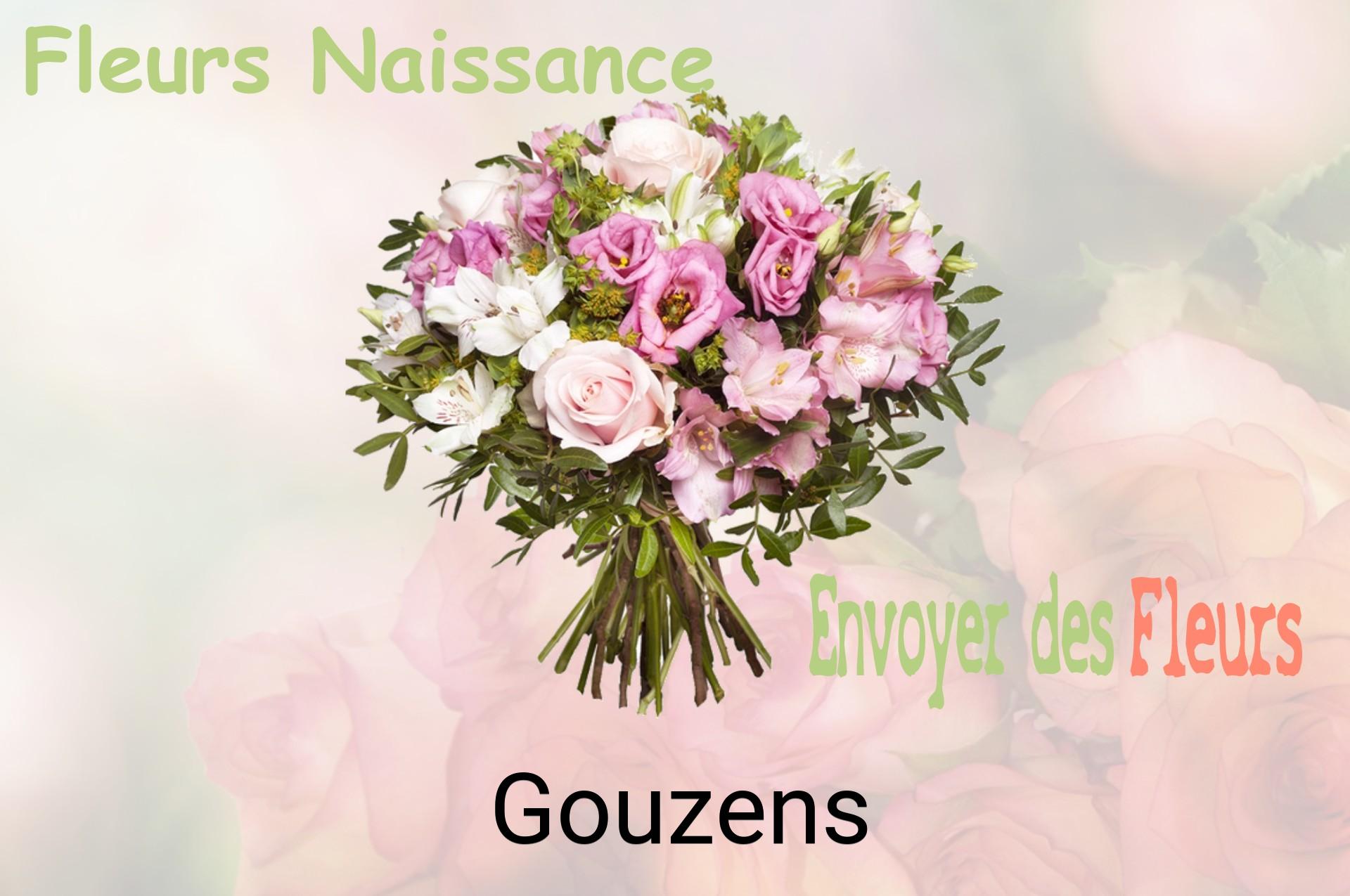 Bouquet de fleurs de naissance livré à Gouzens